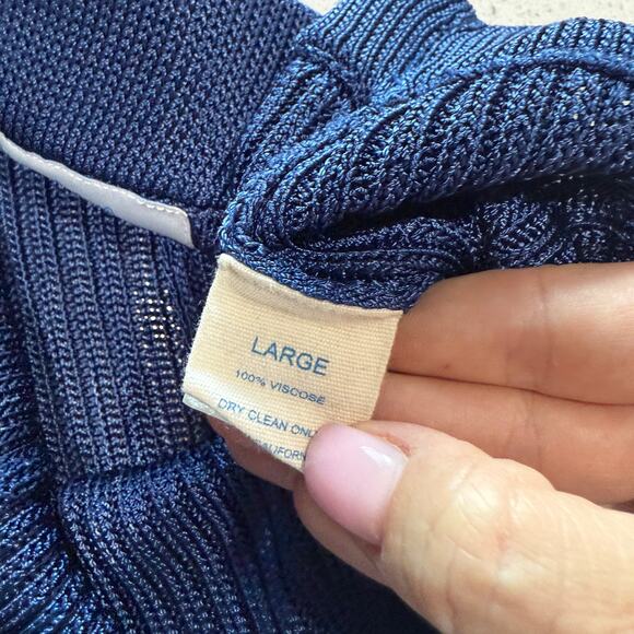 Calle Del Mar Pointelle-Knit Shirt Pants Set - Picture 4 of 7